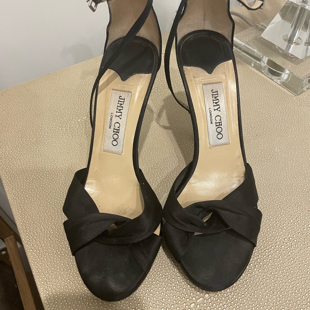 Black strap Jimmy Choo